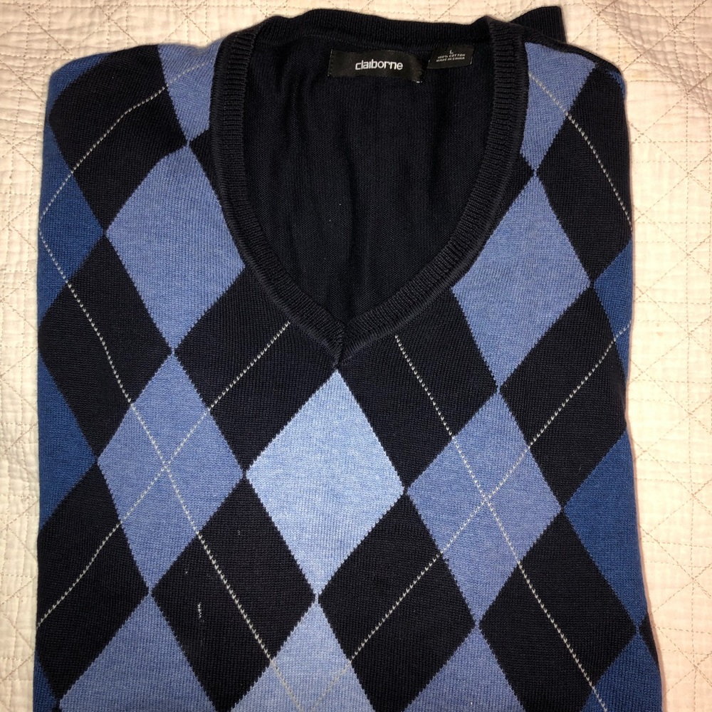 Long sleeve v neck sweater